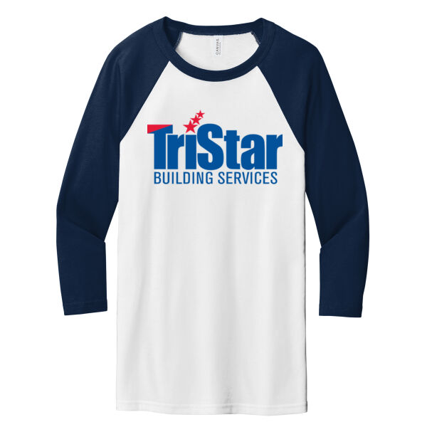 TriStar - Unisex 3/4 Sleeve Baseball Tee Thumbnail
