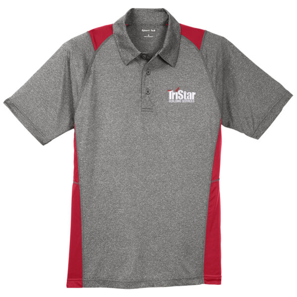 TriStar - Heather Colorblock Contender Polo Thumbnail