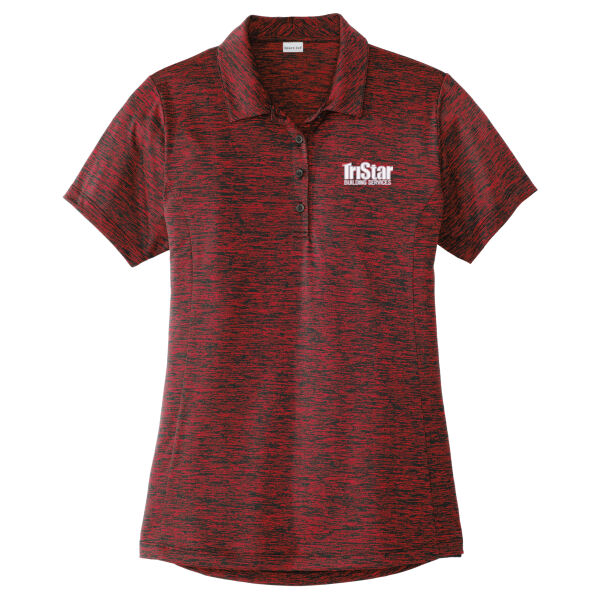 TriStar - Ladies PosiCharge ® Electric Heather Polo Thumbnail